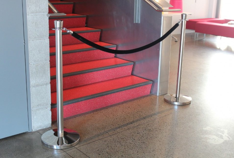 Standing Rope Stand Deluxe Rope Stand Barrier – Crown Top – Premier Workplace Safety