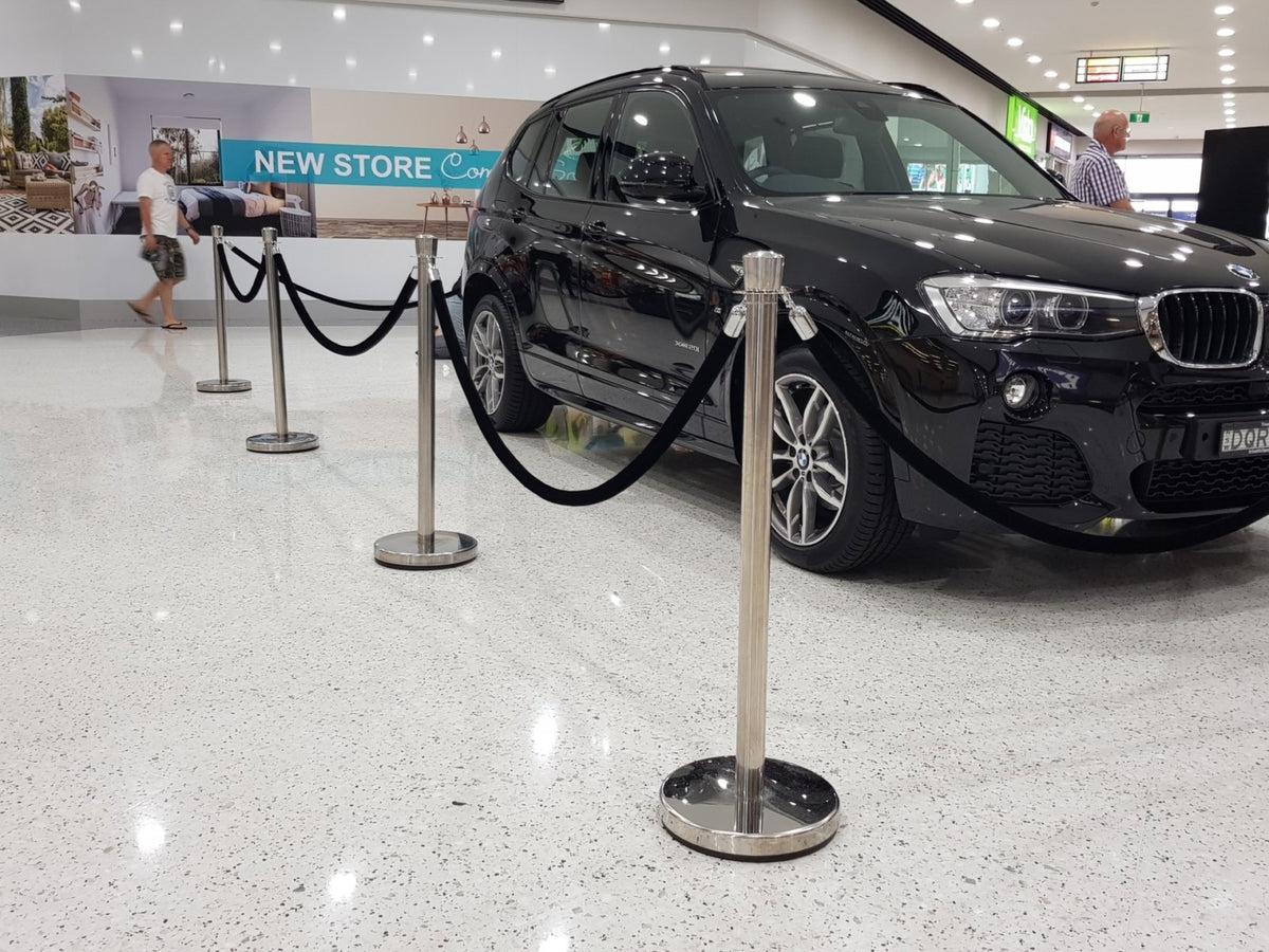 Parking Manager Rope Deluxe Rope Stand Barrier – Crown Top – Premier Workplace Safety